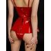Лакований боді зі спідницею D&A XL, червоний, з застібкою