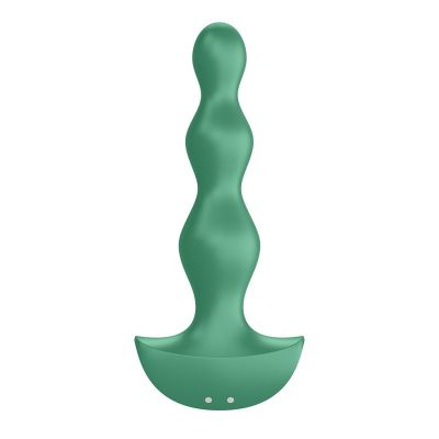 Анальний стимулятор-намистини з двома моторами Satisfyer Lolli-Plug 2 Green