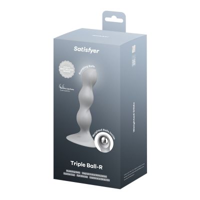 Анальний стимулятор-намистини Satisfyer Triple Ball-R Grey Анальний стимулятор-намистини Satisfyer Triple Ball-R Grey