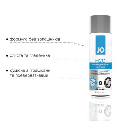 Змазка на водній основі System JO H2O ORIGINAL (60 мл), оліїста та гладенька, рослинний гліцерин