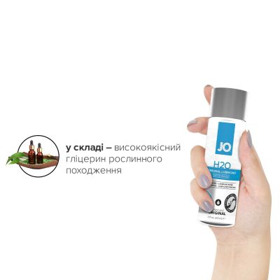 Змазка на водній основі System JO H2O ORIGINAL (60 мл), оліїста та гладенька, рослинний гліцерин