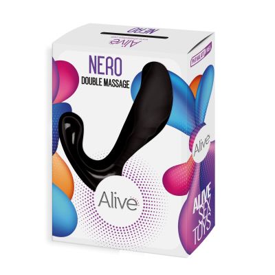 Масажер простати Alive Nero для новачків, силікон і пластик, відмінно для старту