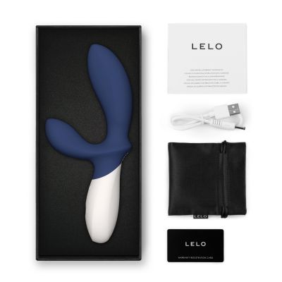 Масажер простати LELO Loki Wave 2 Base Blue, 2 мотори, манливий рух + вібрація Масажер простати LELO Loki Wave 2 Base Blue, 2 мотори, манливий рух + вібрація