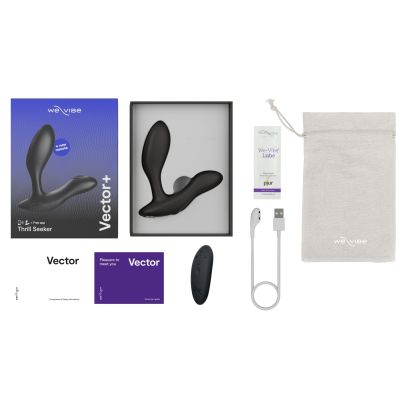 Смарт-вібромасажер простати We-Vibe Vector+ CHARCOAL BLACK Смарт-вібромасажер простати We-Vibe Vector+ CHARCOAL BLACK
