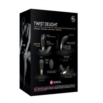 Універсальний вібратор із перлинним масажем Dorcel TWIST DELIGHT