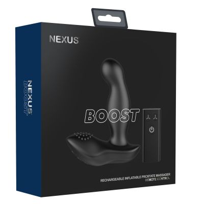 Вібромасажер простати Nexus Boost із надувною головкою, пульт ДК Вібромасажер простати Nexus Boost із надувною головкою, пульт ДК