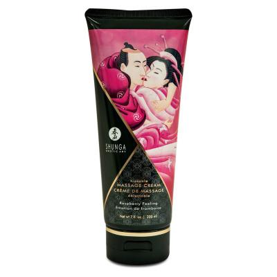 Їстівний масажний крем Shunga Kissable Massage Cream — Raspberry Feeling (200 мл) Їстівний масажний крем Shunga Kissable Massage Cream — Raspberry Feeling (200 мл)