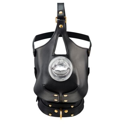 Маска-збруя для орального сексу з повідцем LOCKINK SEVANDA Blowjob Head Muzzle with Leash Маска-збруя для орального сексу з повідцем LOCKINK SEVANDA Blowjob Head Muzzle with Leash