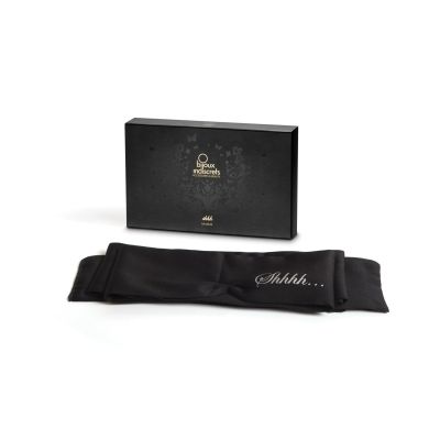 Пов’язка-стрічка з сатину «2 в 1» Bijoux Indiscrets: Shhh (пов’язка на очі та стрічка для зв’язування)