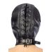 Капюшон для БДСМ зі знімною маскою Fetish Tentation BDSM hood in leatherette with removable mask Капюшон для БДСМ зі знімною маскою Fetish Tentation BDSM hood in leatherette with removable mask