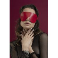 Маска на очі Feral Feelings — Blindfold Mask, натуральна шкіра, червона Маска на очі Feral Feelings — Blindfold Mask, натуральна шкіра, червона