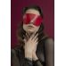 Маска на очі Feral Feelings — Blindfold Mask, натуральна шкіра, червона