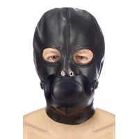 Капюшон із кляпом для БДСМ Fetish Tentation BDSM hood in leatherette with removable gag 