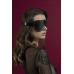 Маска на очі з заклепками Feral Feelings — Blindfold Mask, натуральна шкіра, чорна