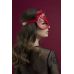 Маска кішечки Feral Feelings — Catwoman Mask, натуральна шкіра, червона Маска кішечки Feral Feelings — Catwoman Mask, натуральна шкіра, червона
