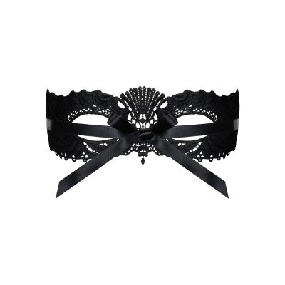 Мереживна маска Obsessive A700 mask, єдиний розмір, чорна Мереживна маска Obsessive A700 mask, єдиний розмір, чорна