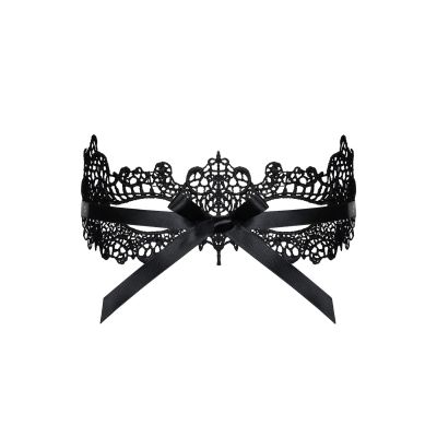 Мереживна маска Obsessive A701 mask, єдиний розмір, чорна Мереживна маска Obsessive A701 mask, єдиний розмір, чорна