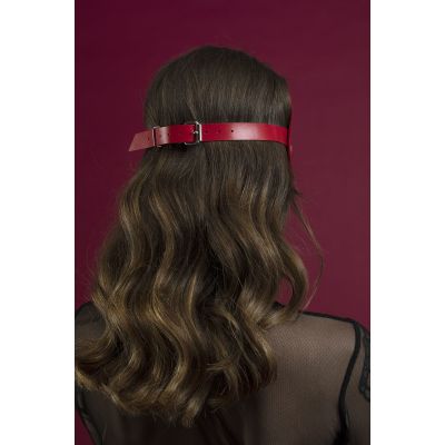 Маска кішечки Feral Feelings — Kitten Mask, натуральна шкіра, червона Маска кішечки Feral Feelings — Kitten Mask, натуральна шкіра, червона