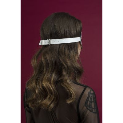 Маска на обличчя Feral Feelings — Mistery Mask, натуральна шкіра, біла Маска на обличчя Feral Feelings — Mistery Mask, натуральна шкіра, біла