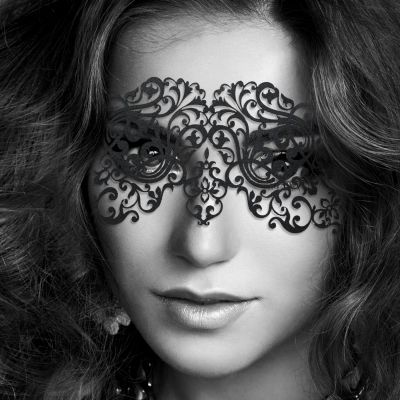 Маска на обличчя Bijoux Indiscrets — Dalila Mask, вінілова, клейове кріплення, без зав'язок Маска на обличчя Bijoux Indiscrets — Dalila Mask, вінілова, клейове кріплення, без зав'язок