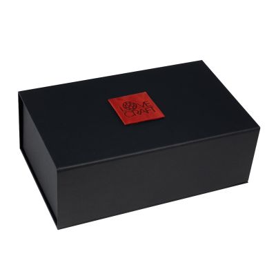 Преміальна маска кішечки LOVECRAFT, натуральна шкіра, червона, подарункове паковання