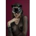 Маска кішечки Feral Feelings — Catwoman Mask, натуральна шкіра, чорна
