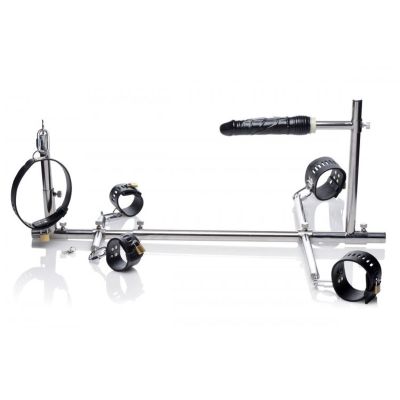 Конструкція для фіксації з фалоімітатором Imprisoned Metal Stockade with Dildo Конструкція для фіксації з фалоімітатором Imprisoned Metal Stockade with Dildo