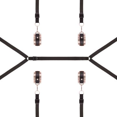 Фіксатор рук і ніг для ліжка Rosy Gold - Under-Mattress Restraint Set Фіксатор рук і ніг для ліжка Rosy Gold - Under-Mattress Restraint Set