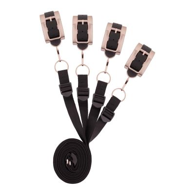 Фіксатор рук і ніг для ліжка Rosy Gold - Under-Mattress Restraint Set Фіксатор рук і ніг для ліжка Rosy Gold - Under-Mattress Restraint Set