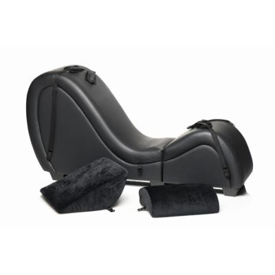 Секс-крісло з подушками Master Series Kinky Sex Lounge with Cushions - Black Секс-крісло з подушками Master Series Kinky Sex Lounge with Cushions - Black