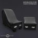 Секс-крісло з подушками Master Series Kinky Sex Lounge with Cushions - Black Секс-крісло з подушками Master Series Kinky Sex Lounge with Cushions - Black