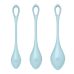 Набір йоні-намистин Satisfyer Yoni Power 2 Light Blue, діаметр 2, 2,5, 3 см, вага 22, 44, 73 г