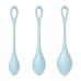 Набір йоні-намистин Satisfyer Yoni Power 2 Light Blue, діаметр 2, 2,5, 3 см, вага 22, 44, 73 г