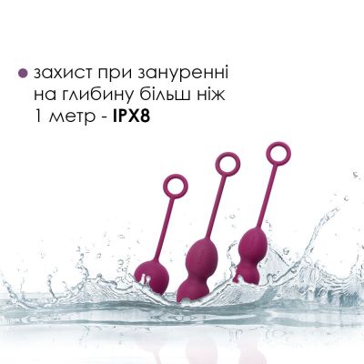 Набір вагінальних кульок зі зміщеним центром ваги Svakom Nova Violet Набір вагінальних кульок зі зміщеним центром ваги Svakom Nova Violet