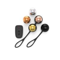 Набір вагінальних кульок Dorcel Training Balls, діам. 3,4 см, вага 20-117 г, є вібрація, пульт ДК