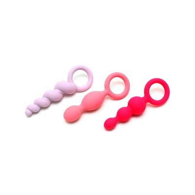 Набір анальних іграшок Satisfyer Plugs (set of 3) — Booty Call, макс. діаметр 3 см