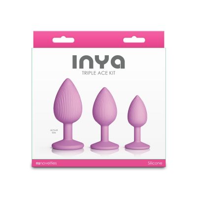 Набір анальних пробок NS Novelties INYA - Triple Ace Kit - Blush Набір анальних пробок NS Novelties INYA - Triple Ace Kit - Blush