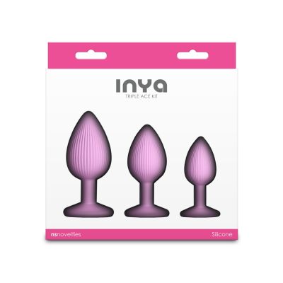 Набір анальних пробок NS Novelties INYA - Triple Ace Kit - Blush Набір анальних пробок NS Novelties INYA - Triple Ace Kit - Blush