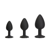 Набір силіконових анальних пробок BMS Roses Til’ Dawn Silicone Anal Plug Kit Starter Kit Black Набір силіконових анальних пробок BMS Roses Til’ Dawn Silicone Anal Plug Kit Starter Kit Black