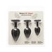 Набір силіконових анальних пробок BMS Roses Til’ Dawn Silicone Anal Plug Kit Starter Kit Black Набір силіконових анальних пробок BMS Roses Til’ Dawn Silicone Anal Plug Kit Starter Kit Black
