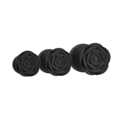 Набір силіконових анальних пробок BMS Roses Til’ Dawn Silicone Anal Plug Kit Starter Kit Black Набір силіконових анальних пробок BMS Roses Til’ Dawn Silicone Anal Plug Kit Starter Kit Black
