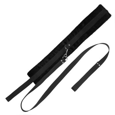 Набір — нашийник із повідцем та маска Art of Sex — Soft Touch Light, чорний