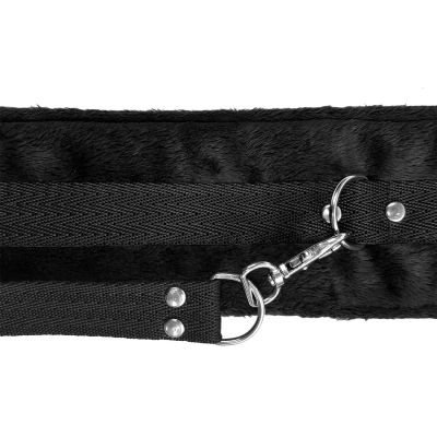 Набір — нашийник із повідцем та маска Art of Sex — Soft Touch Light, чорний