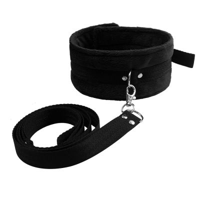 Набір — нашийник із повідцем та маска Art of Sex — Soft Touch Light, чорний