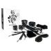 Набір Art of Sex — Spikes BDSM Set Leather, 10 предметів, натуральна шкіра, чорний