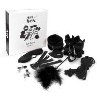 Набір БДСМ Art of Sex — Soft Touch BDSM Set, 9 предметів, чорний Набір БДСМ Art of Sex — Soft Touch BDSM Set, 9 предметів, чорний