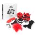 Набір БДСМ Art of Sex — Soft Touch BDSM Set, 9 предметів, червоний