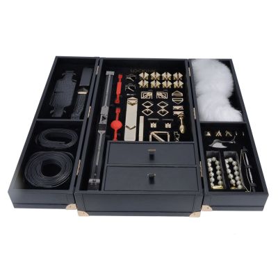 БДСМ-набір LOCKINK All-in-1 BDSM Play Kit - Crocodile Leather БДСМ-набір LOCKINK All-in-1 BDSM Play Kit - Crocodile Leather