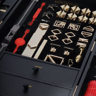 БДСМ-набір LOCKINK All-in-1 BDSM Play Kit - Crocodile Leather БДСМ-набір LOCKINK All-in-1 BDSM Play Kit - Crocodile Leather