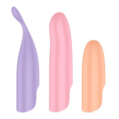 Набір 4-в-1 Satisfyer Playful Four, вібратор та 4 насадки, 12 режимів Набір 4-в-1 Satisfyer Playful Four, вібратор та 4 насадки, 12 режимів